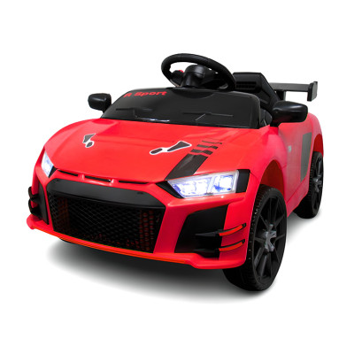 Дитячий електромобіль PRIMA CAR Cabrio 6V 5A (спойлер, пульт, LED-фари, звук, відкривні двері, педаль газу), Червоний Дитячий електромобіль PRIMA CAR Cabrio 6V 5A (спойлер, пульт, LED-фари, звук, відкривні двері, педаль газу), Червоний