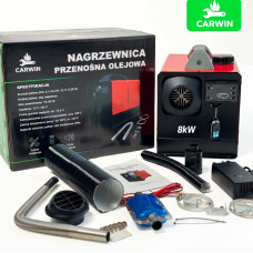 Автономний дизельний обігрівач (Webasto) CARWIN 8 кВт (12В/24В/220В) з LCD-дисплеєм та пультом ДК
