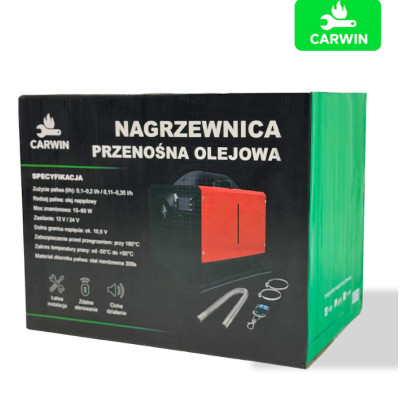 Автономний дизельний обігрівач (Webasto) CARWIN 10 кВт (12В/24В/220В) з LCD-дисплеєм та пультом ДК