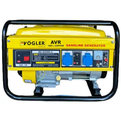 Бензиновий генератор 3 кВт Vogler KC-G2500-3 з мідною обмоткою та системою AVR