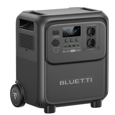 Портативна зарядна станція BLUETTI Elite 320 3200 Вт·год, 1800 Вт LiFePO4 з UPS, зарядкою від сонячних панелей та колесами