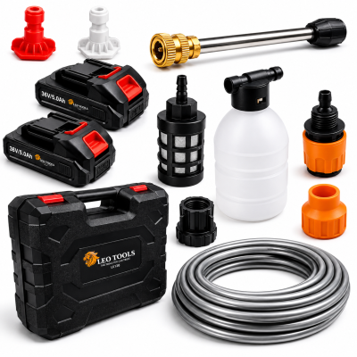 Акумуляторна мийка високого тиску LEO TOOLS 36V + 2 акумулятори (Польща) Акумуляторна мийка високого тиску LEO TOOLS 36V + 2 акумулятори (Польща)