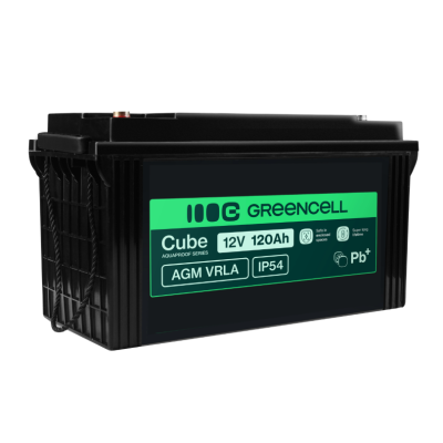 Акумулятор Green Cell AGM VRLA 12 V 120 Ah IP54 для фотоелектричних систем, яхт, човнів, сонячних панелей Акумулятор Green Cell AGM VRLA 12 V 120 Ah IP54 для фотоелектричних систем, яхт, човнів, сонячних панелей