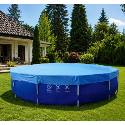 Накриття (захисний чохол) тент для каркасного круглого басейну AVENLI 300 см, модель 16125 (Синій)