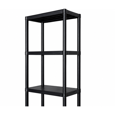 Стелаж пластиковий PRIMA HOME (178,5 х 60 х 30 см) 5 полиць, навантаження 200 кг, для складу гаража майстерні підвалу (Чорний) Стелаж пластиковий PRIMA HOME (178,5 х 60 х 30 см) 5 полиць, навантаження 200 кг, для складу гаража майстерні підвалу (Чорний)
