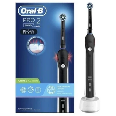 SALE!!! Зубна щітка Oralb Pro2 2000 Cross Action Black Edition D501 PRO 2 Black