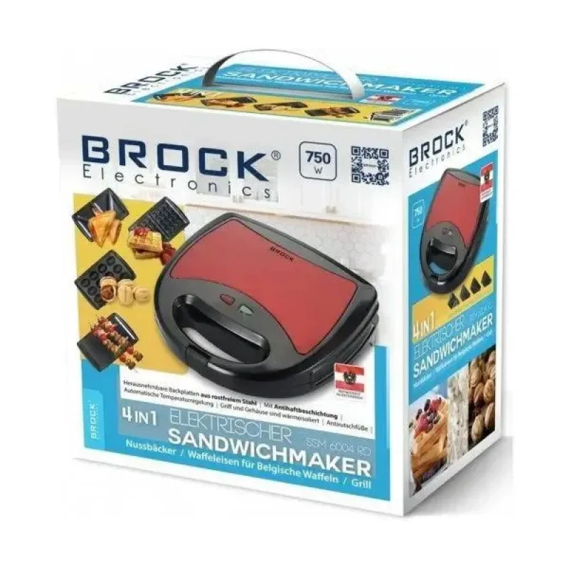 Сендвічниця-мультимейкерBrock SSM 6004 RD