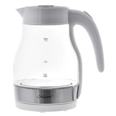Чайник скло Maestro MR-061 White