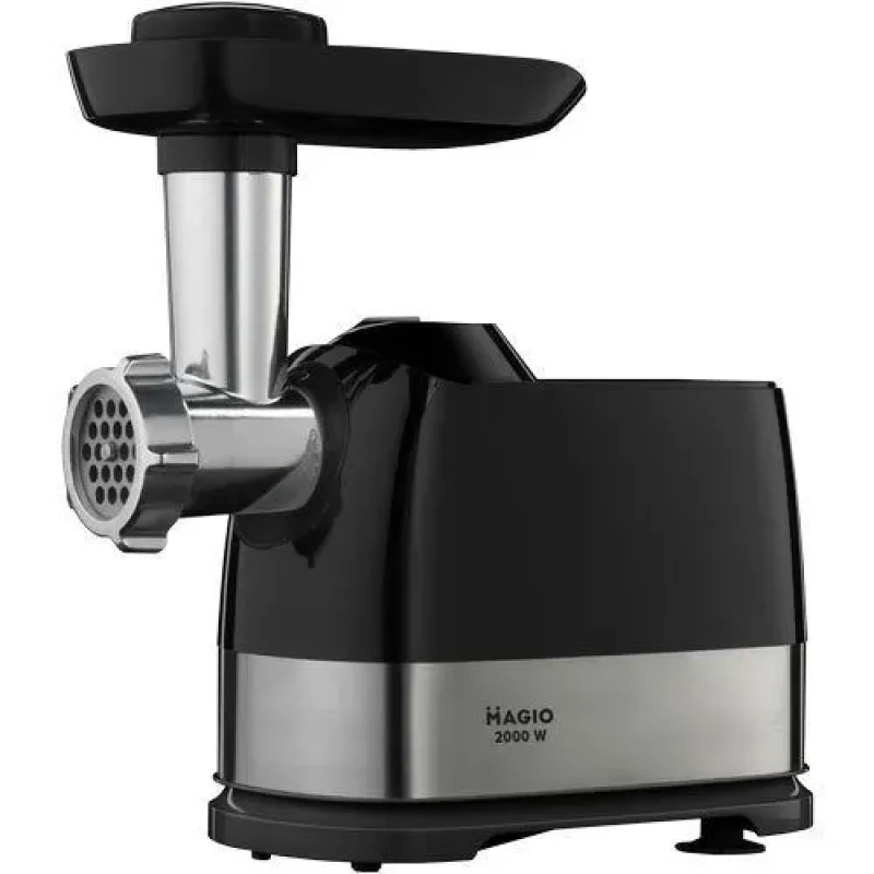 Мясорубка Magio 2000Вт.2 швидкості.реверс.насадка для ковбаси.запасний ніж.колір чорний MG-267