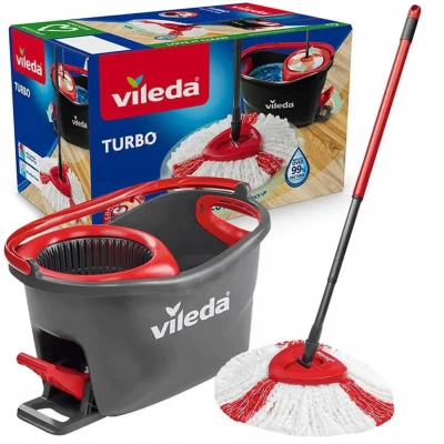 Набір для прибирання Vileda Швабра+відро Vileda Turbo 2in1