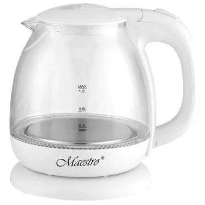 Чайник скло Maestro MR-055 White