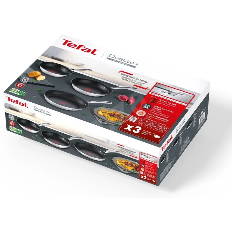 Набір сковорідок Tefal Duetto+ 3 предмета G732S334