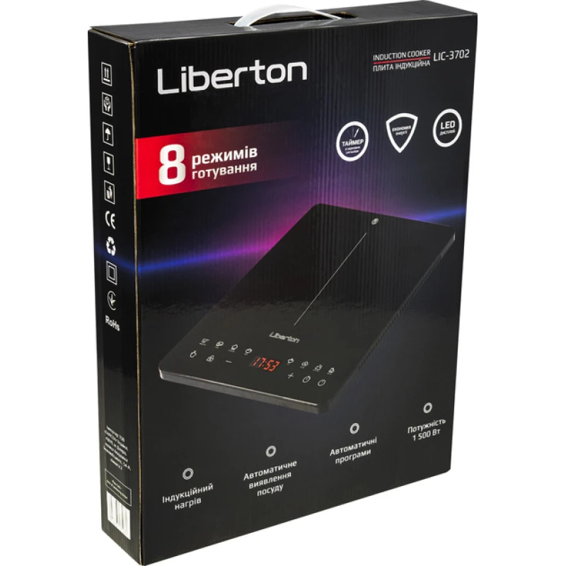 Електроплита індукційна 1-х камф. Liberton LIC-3702