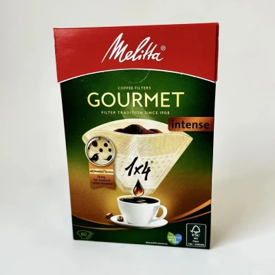 Паперові фільтри Melitta 1X4/80 Gourmet Intense (4006508208821)