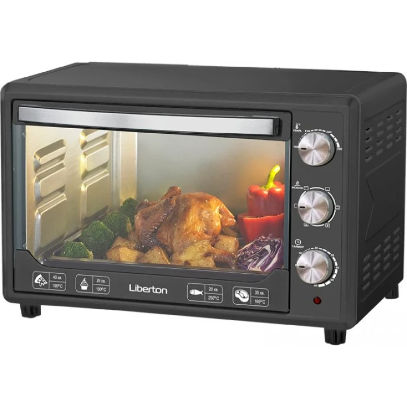Духовка настільна Liberton (48л,конвек.,підсвітка) LEO-481 graphite