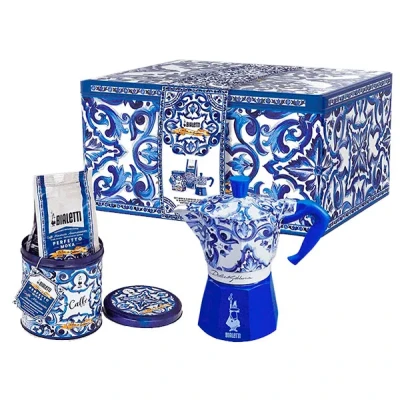 Набір Bialetti х D&G Blu Mediterraneo 3TZ + COFFE 0005414