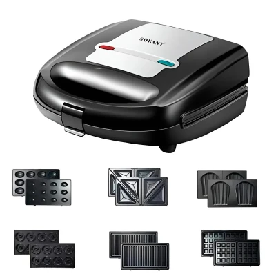 Сендвічниця 6в1 Sokany SKB-908BST