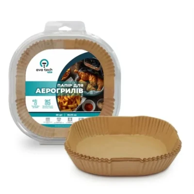 Пергамент для аэрогриля AVATech Home 16см 50 шт. (квадрат №16) 16х16 Квадрат-16