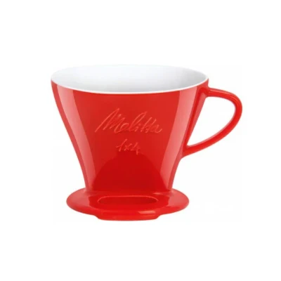 Пуровер Melitta Porcelain Filter Cone 1x4 Red (4006508219032)