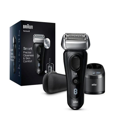 SALE!!! Бритва Braun аккумулятор-60хв,3 брит.плав.голов.,триммер,швид.заряд.,станція очист.,підставка.,інд.блок. 8460cc