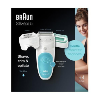 SALE! Епілятор Braun аккум.30 хв.,тип пінцет.28шт.,вологий та сухий,інд.заряду,насадження масаж.,піллінг. SES5-610