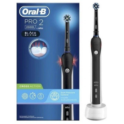 SALE!!! Зубна щітка Oralb Pro2 2000 Cross Action Black Edition D501 PRO 2 Black