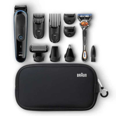 SALE! Машинка для стрижки Braun аккум.60 хв.,1-21мм.,бритва,тример,леза нерж. MGK 3980 TS