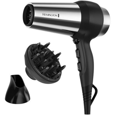 Фен Remington дорожній On The Go, 1400Вт, 2 режими, складна ручка, чорний D2400
