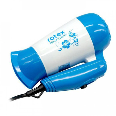 Фен Rotex 1000вт.,2 реж.швидк,концентратор,складна ручка. RFF100-B