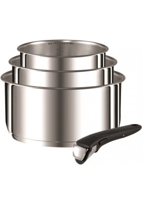 SALE!!! Набір посуду Tefal ingenio preference 3шт.,д.16,18,20,знімна ручка,на всі види плит,в духовку, L9419502