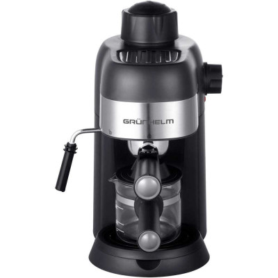Кофеварка еспресо Grunhelm 800вт.,ріжк.,3.5бар,капуч.,рез.для води 1500мл.,підігрів. GEC-10