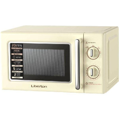 Мікрохвильова піч Liberton 700вт.,20л.,кер.механічне,бежевий. LMW-2088M Ivory
