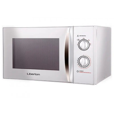 Мікрохвильова піч Liberton 800вт.,23л.,кер.механічне,білий. LMW-2380M White