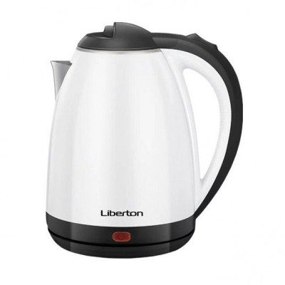 Чайник пластик Liberton 1500вт,1,8л.,нерж.сталь. LEK-6801