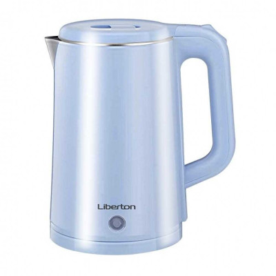 Чайник пластик Liberton 1500вт, 1,8 л., Нержавіюча сталь/пластик. LEK-6806