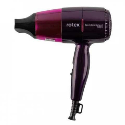 Фен Rotex 1500вт.,3 реж.швид.,3 реж.темп.,концентратор,складна ручка. RFF157-V