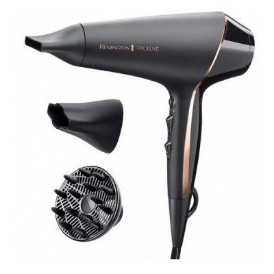 Фен Remington ProLuxe Midnight Edition, 2400Вт, 3 режими, дифузор, іоніз-я, хол. обдув, чорний AC9140B