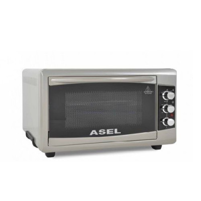 Духовка настільна Assel 50л.,1500вт.,таймер 90хв.,швидк.нагр.15хв.,темп. 250 °С,кер.механ.,реж.гриль. AF-5023 Grey