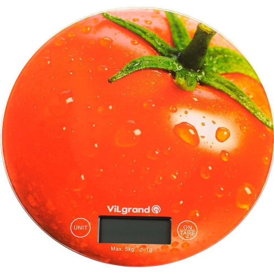 Ваги кухонні Vilgrand 5кг,скло. VKS-519 Tomato
