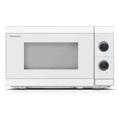 Мікрохвильова піч Sharp 800вт.,20л.,кер.механічне,білий. YC-MS01E-C