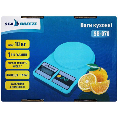 Ваги кухонні Seabreeze 10кг.,пласт. SB-070