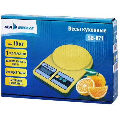 Ваги кухонні Seabreeze 10кг.,пласт. SB-071