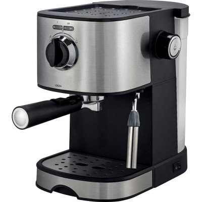 Кофеварка еспресо Grunhelm 850вт.,ріжк.,15бар,2 порції,рез.для води 1000мл.,підігрів. GEC-17