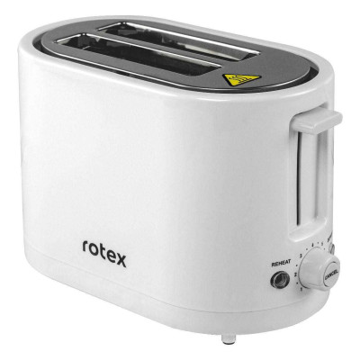 Тостер Rotex 750вт.,2 відд.,7 реж.обсм.,корпус пластик. RTM130-W