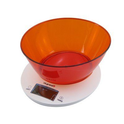 Ваги кухонні Vilgrand 5кг.,чаша,пласт.,батар.2хААА. VKS-533C Red