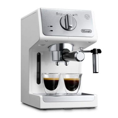 Кавоварка еспресо Delonghi 1100вт.,ріжк.,15 бар,2 порції,підігрів,подача гар.води. ECP 33.21 W