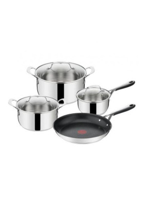 Набір посуду Tefal каструля 5.3.л.,3л.,ковш 1.5л.,сковорідка 28см. E314S774