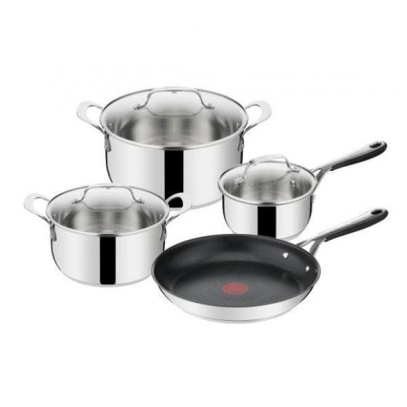 Набір посуду Tefal каструля 5.3.л.,3л.,ковш 1.5л.,сковорідка 28см. E314S774