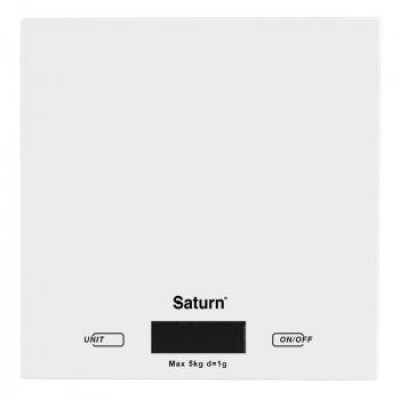 Ваги кухонні Saturn 5кг ST-KS7810 White