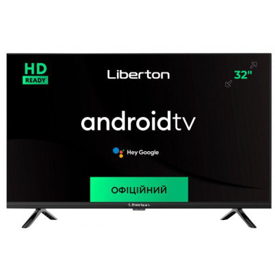 Телевізор Liberton smart діагональ 32", HD 1366x768, опер. сіст. Android, динаміки 2х8вт.